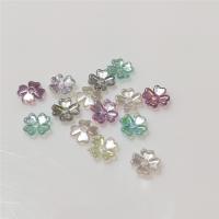 ABS Plastic Beads Flower plated 7mm Sold By PC