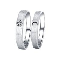 Solidny srebrny pierścień, 925 Srebro, kształt pierścienia, dostępnych więcej kolorów, 3.80x1.50mm, sprzedane przez PC