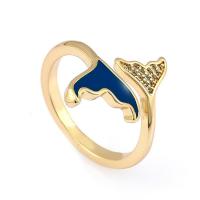 Krychlový Circonia Micro vydláždit mosazný prsten, Mosaz, barva pozlacený, micro vydláždit kubické zirkony & pro ženy, 19mm, Prodáno By PC
