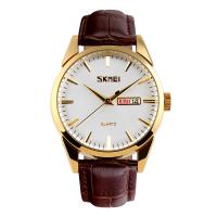 Men Wrist Watch Zinc Alloy with PU Leather & Glass & Stainless Steel Japanese watch movement Life water resistant & for man plated Sold By PC
