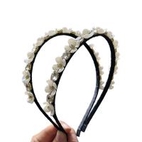 Hair Bands, Plastic Pearl, plated, fashion jewelry & for woman, white, 170x150mm, Sold By PC