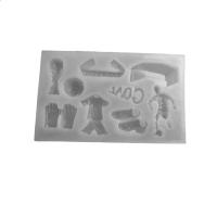 DIY Epoxy Mold Set, Silicone, Rectangle, plated, durable, clear, 96x64x10mm, 20PCs/Lot, Sold By Lot