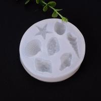 DIY Epoxy Mold Set Silicone Round Seashell Shaped Bakeware for Chocolate Candy and Gummy Mold plated durable clear Sold By Lot