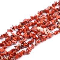 chips de pedras preciosas, Jasper vermelha, Irregular, polido, DIY, vermelho, 5x8mm, vendido por Strand