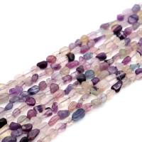 Fluorit Perlen, lila Fluorit, Unregelmäßige, poliert, DIY, violett, 6x9mm, verkauft von Strang