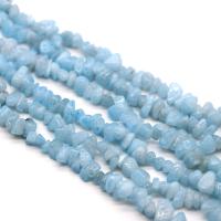 Aquamarine Beads, irregular, polished, DIY, light blue, 5x8mm, Sold By Strand