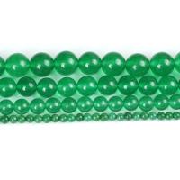 Natural Chalcedony Bead, Green Calcedony, plated, DIY & different size for choice, green, Sold By PC