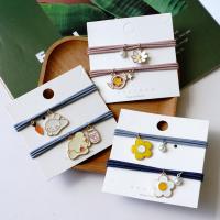 Mode Wachsschnur Armbänder, mit Kunststoff Perlen & Zinklegierung, plattiert, Einstellbar & verschiedene Stile für Wahl, keine, 140/200x(10x20)mm, verkauft von Strang