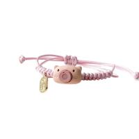 Fashion Create Wax Cord Bracelets with Porcelain & Zinc Alloy plated Adjustable & for woman 140/ Sold By Strand