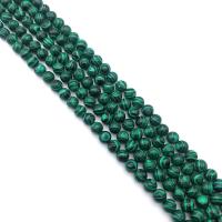Natural Malachite Beads Round Sold By Strand