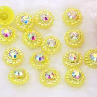 Jewelry Accessories, Resin, Round, more colors for choice, 14x14mm, Approx 200PCs/Bag, Sold By Bag