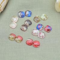 Fashion Resin Cabochons, Plastic, epoxy gel, more colors for choice, 12x12mm, Sold By PC