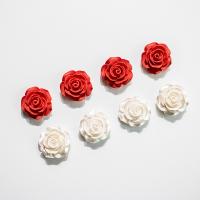 Resin Jewelry Beads Plastic Rose 15mm Sold By PC