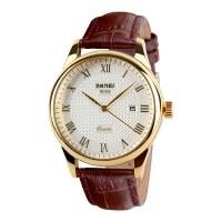 Men Wrist Watch Zinc Alloy with PU Leather & Stainless Steel plated Life water resistant & Unisex Sold By PC