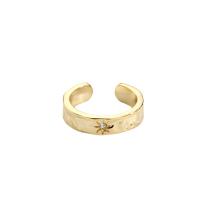 Brass δάχτυλο του δακτυλίου, Ορείχαλκος, επιχρυσωμένο, Ρυθμιζόμενο & για τη γυναίκα & με στρας, περισσότερα χρώματα για την επιλογή, 5.10mm, Sold Με PC