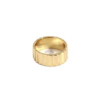 Anillo de dedo de latón, metal, chapado en color dorado, diverso tamaño para la opción & para mujer, 16.50x7.20mm, Vendido por UD