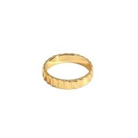 Anillo de dedo de latón, metal, chapado en color dorado, diverso tamaño para la opción & para mujer, 16.50x3.84mm, Vendido por UD