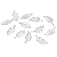 Stainless Steel Pendants Leaf plated durable & DIY Sold By Lot