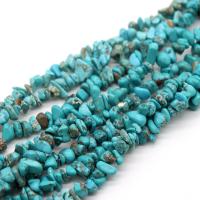 Turquoise Beads, Natural Turquoise, irregular, polished, DIY, blue, 5x8mm, Sold By Strand