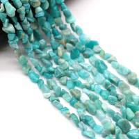 Natural Amazonite Beads, ​Amazonite​, irregular, polished, DIY, turquoise blue, 6x9mm, Sold By Strand