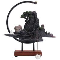 Backflow Incense Burner, Resin, plated, for home and office & durable & different styles for choice, more colors for choice, 390x100x430mm, Sold By PC