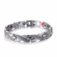 Magnetic Therapy Heath Bracelet , Titanium Steel, plated, fashion jewelry & Unisex, more colors for choice, Sold By PC