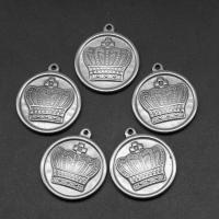 Stainless Steel Pendants, irregular, silver color plated, 29x25x3mm, Approx 100PCs/Bag, Sold By Bag
