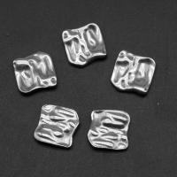 Stainless Steel Jewelry Cabochon, Square, silver color plated, 14x14x3mm, Approx 100PCs/Bag, Sold By Bag