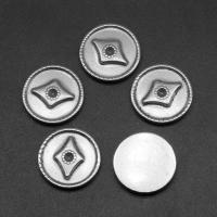 Stainless Steel Cabochon Setting, Round, silver color plated, 18x18x3mm, Approx 100PCs/Bag, Sold By Bag