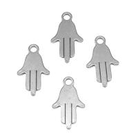 Stainless Steel Pendants, silver color plated, 17x10x1mm, Approx 100PCs/Bag, Sold By Bag