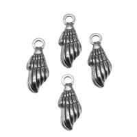Stainless Steel Pendants, Peanut, silver color plated, 22x8x3mm, Approx 100PCs/Bag, Sold By Bag