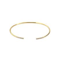 Brass Bracelet & Bangle gold color plated for woman 1.85mm 65mm Sold By Strand