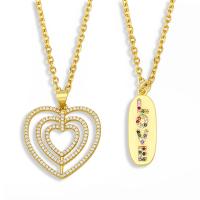 Cubic Zircon Micro Pave Brass Necklace fashion jewelry & micro pave cubic zirconia Sold By Strand