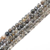 Agate βραχιόλι κοσμήματα, Δράκος φλέβες Agate, Γύρος, γυαλισμένο, DIY & διαφορετικό μέγεθος για την επιλογή, μαύρος, Sold Με Strand