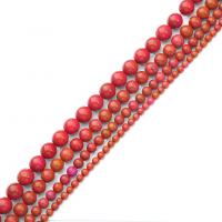 Grânulos de gemstone jóias, Jasper vermelha, Roda, polido, DIY & tamanho diferente para a escolha, vermelho, vendido por Strand