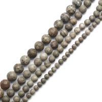 Maifan Stone Beads Round polished DIY Sold By Strand