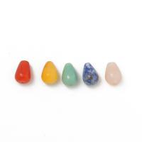 Mišrios Gemstone beads, Natūralus akmuo, Ašara, poliruotas, Pasidaryk pats, daugiau spalvų pasirinkimas, 10x14mm, Pardavė PC