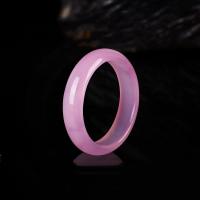 Pink Calcedony Bangle, plated, fashion jewelry & for woman, 58-60mm, Sold By PC