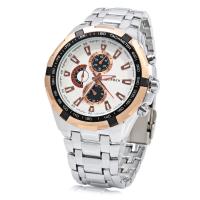Men Wrist Watch Stainless Steel plated Adjustable & multifunctional & for man & waterproof Sold By PC