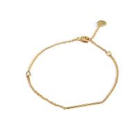 Brass Bracelet & Bangle, with 1.18 inch extender chain, gold color plated, for woman & with rhinestone, 20mm,3.5mm, Sold Per Approx 6.3 Inch Strand