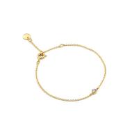 Brass Bracelet & Bangle with 1.18 inch extender chain gold color plated for woman & with rhinestone 4mm Sold Per Approx 6.3 Inch Strand