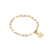 Brass Bracelet, with 1.18 inch extender chain, plated, for woman, more colors for choice, 3.9mm,12mm, Sold Per Approx 6.3 Inch Strand