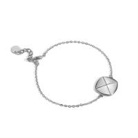 Brass Bracelet, with 1.18 inch extender chain, platinum color plated, for woman, 15.80mm, Sold Per Approx 6.3 Inch Strand