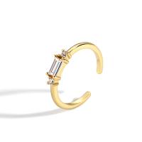 Cubi Circonia Micro Pave anello in ottone, placcato, Regolabile & Micro spianare cubic zirconia & per la donna, nessuno, 3.50mm, Venduto da PC