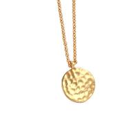 Brass Necklace, with 1.18 inch extender chain, gold color plated, for woman, 12mm, Sold Per Approx 15.74 Inch Strand
