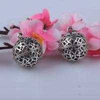 Tibetan Style Bell Charm, plated, DIY, silver color, 24mm, Sold By PC