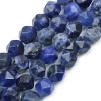 Natural Sodalite Beads, polished, DIY & faceted, blue, 8mm, Sold By Strand