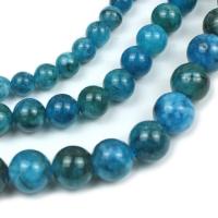 Apatite Perle, rund, poliert, DIY & verschiedene Größen vorhanden, verkauft von Strang