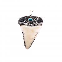 Resin Pendant with Zinc Alloy DIY & with rhinestone Sold By Bag
