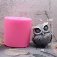 DIY Epoxy Mold Sæt, Silicone, Owl, forgyldt, Bæredygtig & forskellige stilarter for valg, flere farver til valg, Solgt af PC
